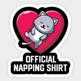 official napping shirt Sticker